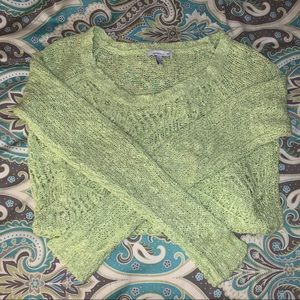 ONeill lime green sweater